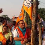 Chandrasekhar Sahu planted party flag in homes