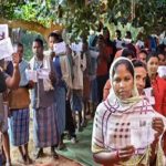 Female groups gave a message to vote