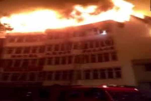 IIT girl hostel catches fire