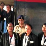 Women handle the command of train operations