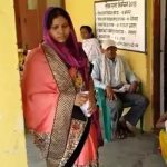 Bhima Mandavi's wife reached vote cast